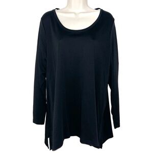 BOGO ‼️ Isaac Mizrahi Black Long Sleeve Women's Top